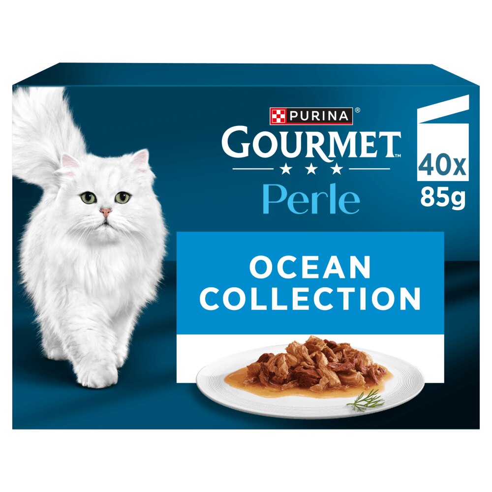 Gourmet Gourmet Perle Ocean Collection Fillets Adult Wet Cat Food pet food packaging